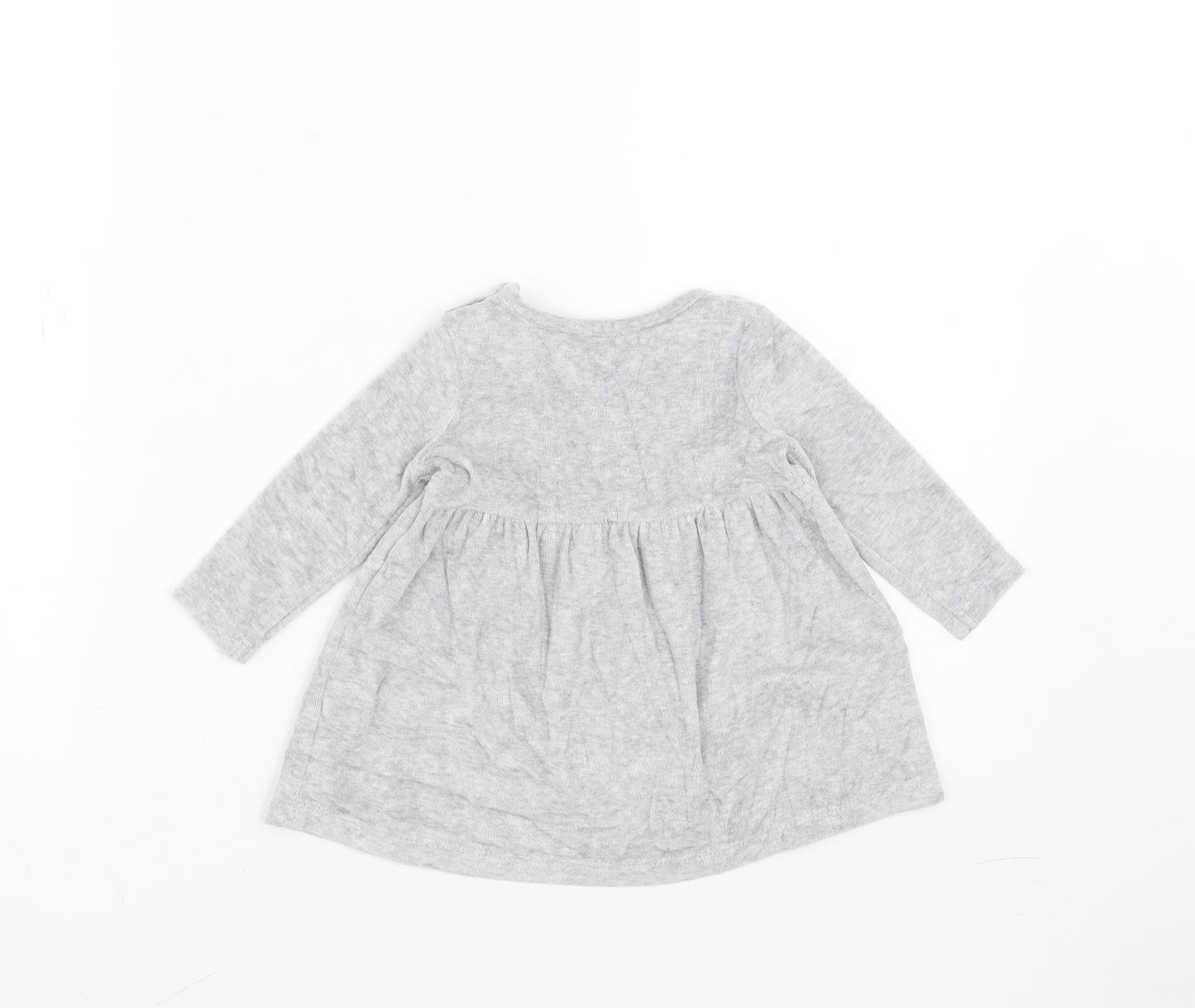 F&F Girls Grey   Fit & Flare  Size 3-6 Months