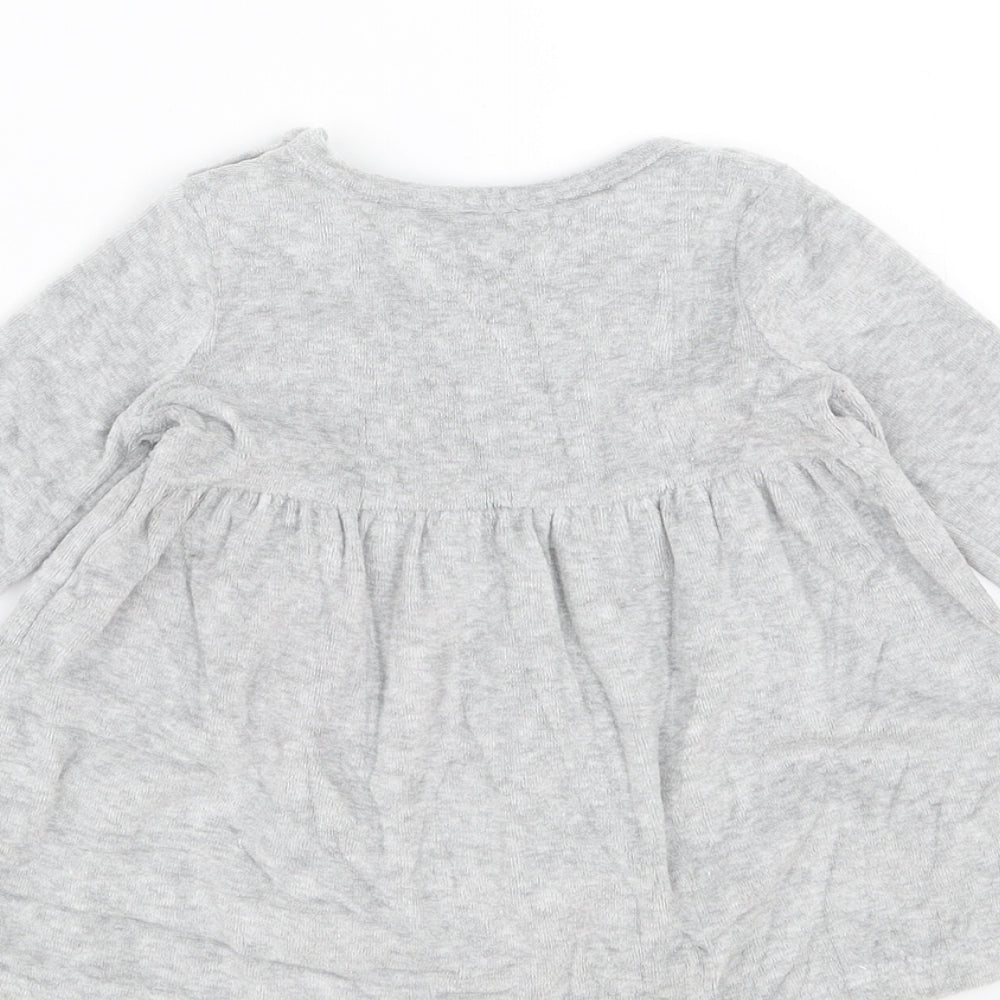 F&F Girls Grey   Fit & Flare  Size 3-6 Months