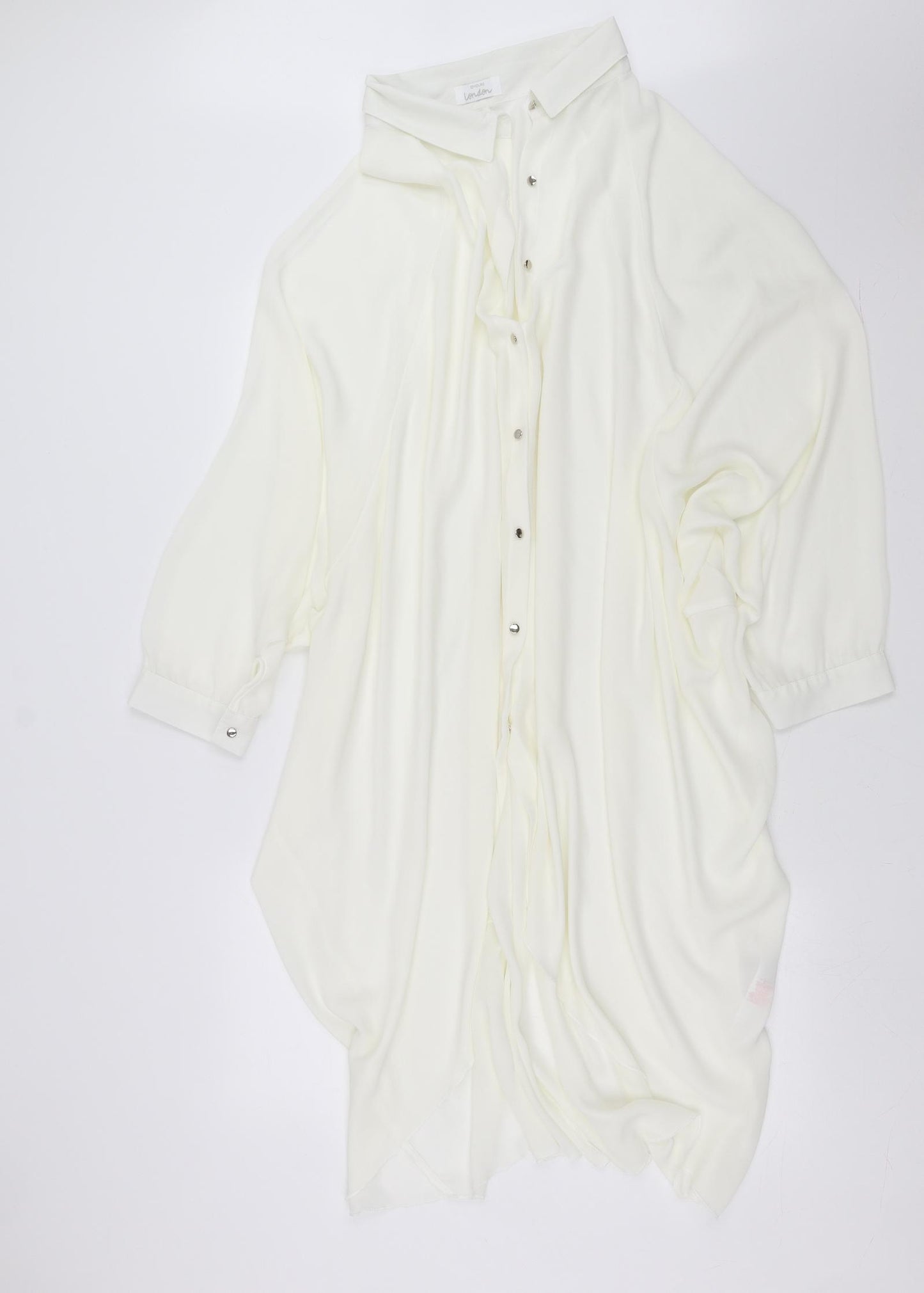 YOURS  Womens White   Shirt Dress  Size 30