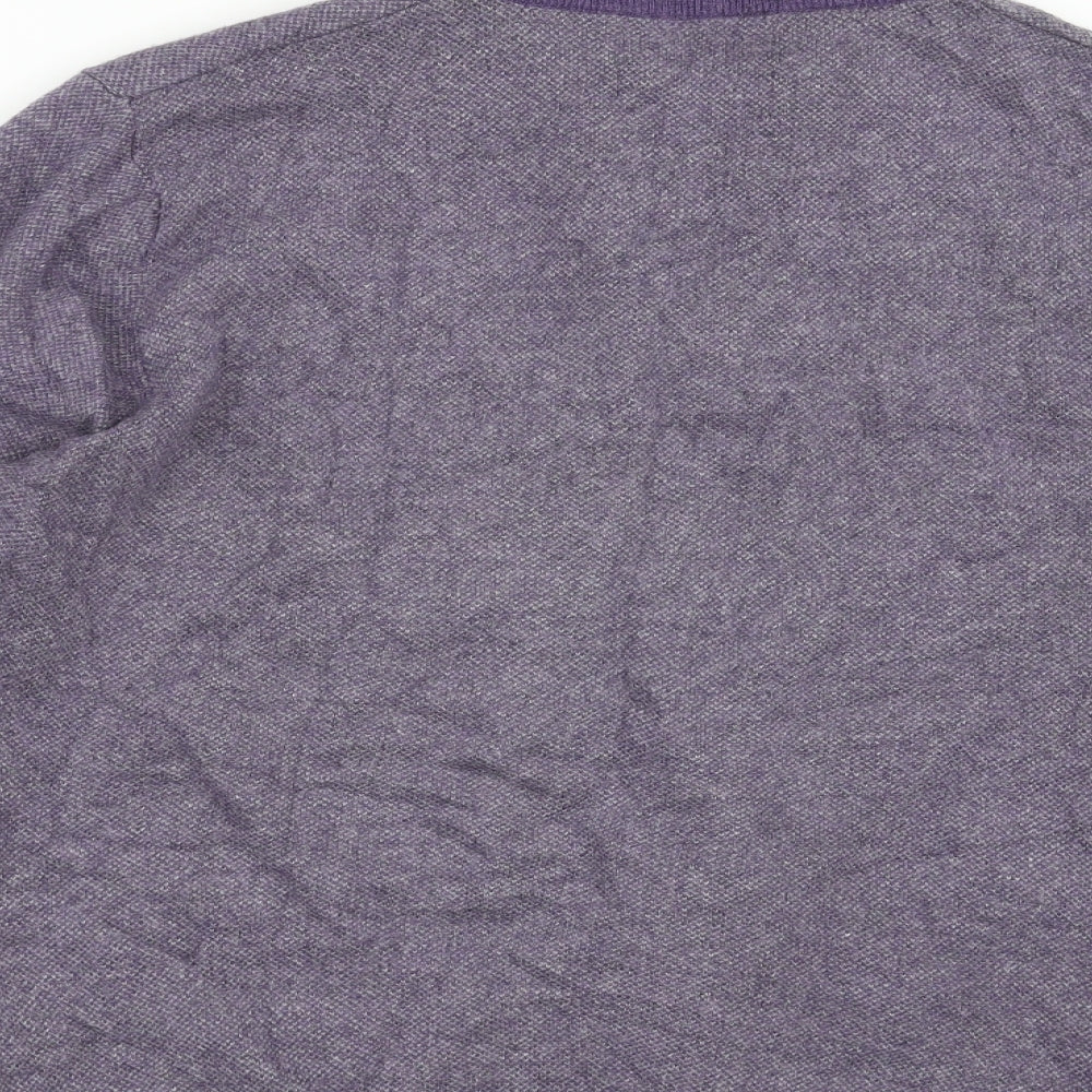 Marks and Spencer Mens Purple   Pullover Jumper Size L