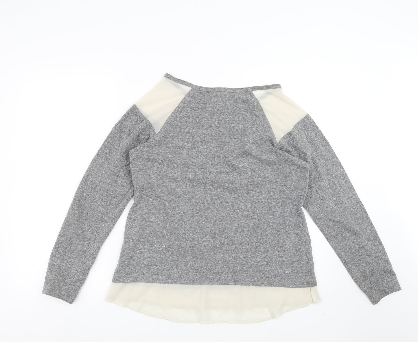 Maison Jules Womens Grey   Pullover Jumper Size M  - beaded