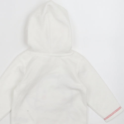 M&Co Girls White   Pullover Jumper Size 6-9 Months  - penguin