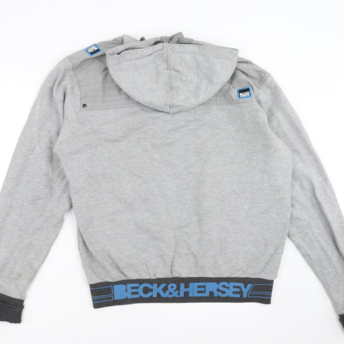 BCK & HRSY Mens Grey   Henley Jumper Size XL