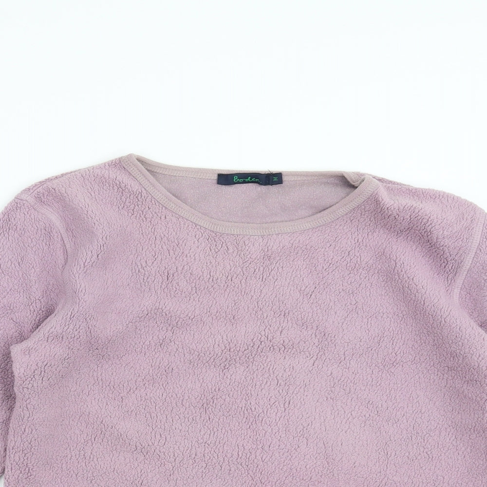 Boden Womens Purple  Fleece Pullover Jumper Size M
