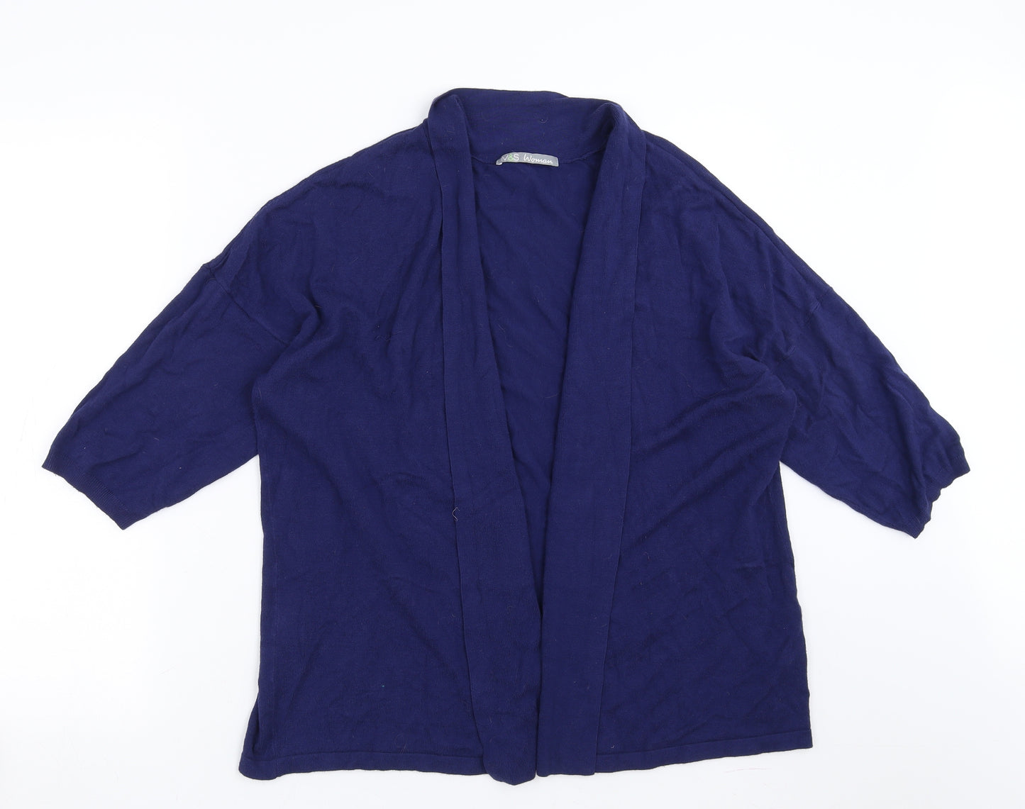 Marks and Spencer Womens Blue   Cardigan Jumper Size 20