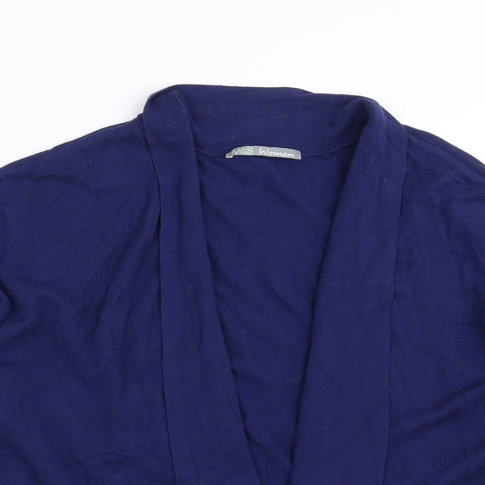 Marks and Spencer Womens Blue   Cardigan Jumper Size 20