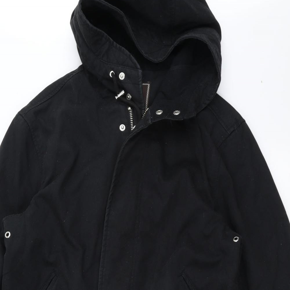 Pretty Green Mens Black   Jacket Coat Size M