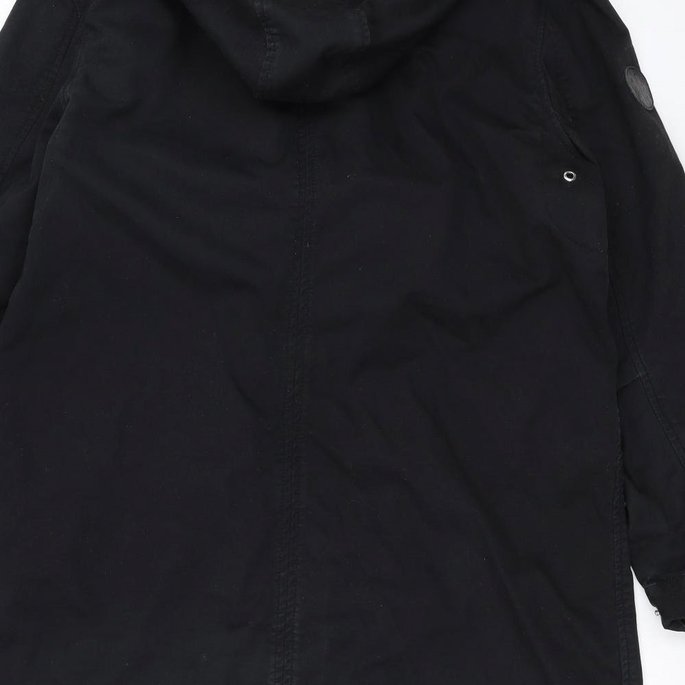 Pretty Green Mens Black   Jacket Coat Size M