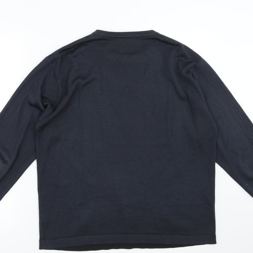 BHS Mens Blue   Pullover Jumper Size M