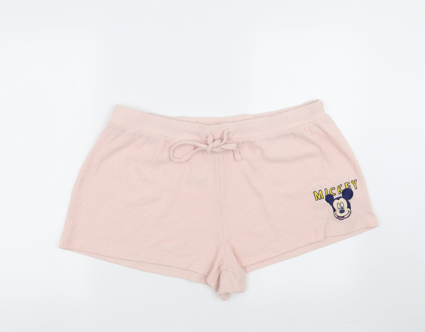 Primark Womens Pink Solid   Sleep Shorts Size XL  - mickey mouse