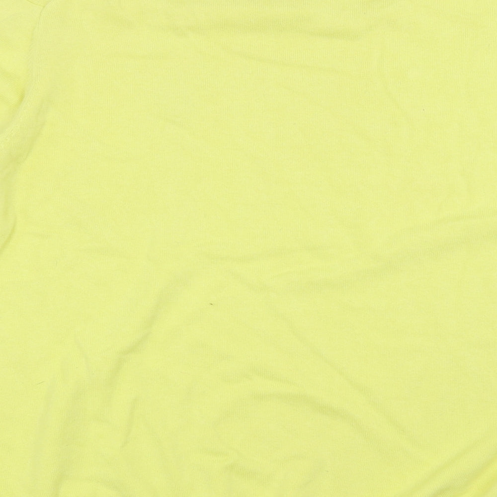 Lyle & Scott Mens Yellow  Knit Pullover Jumper Size 2XL