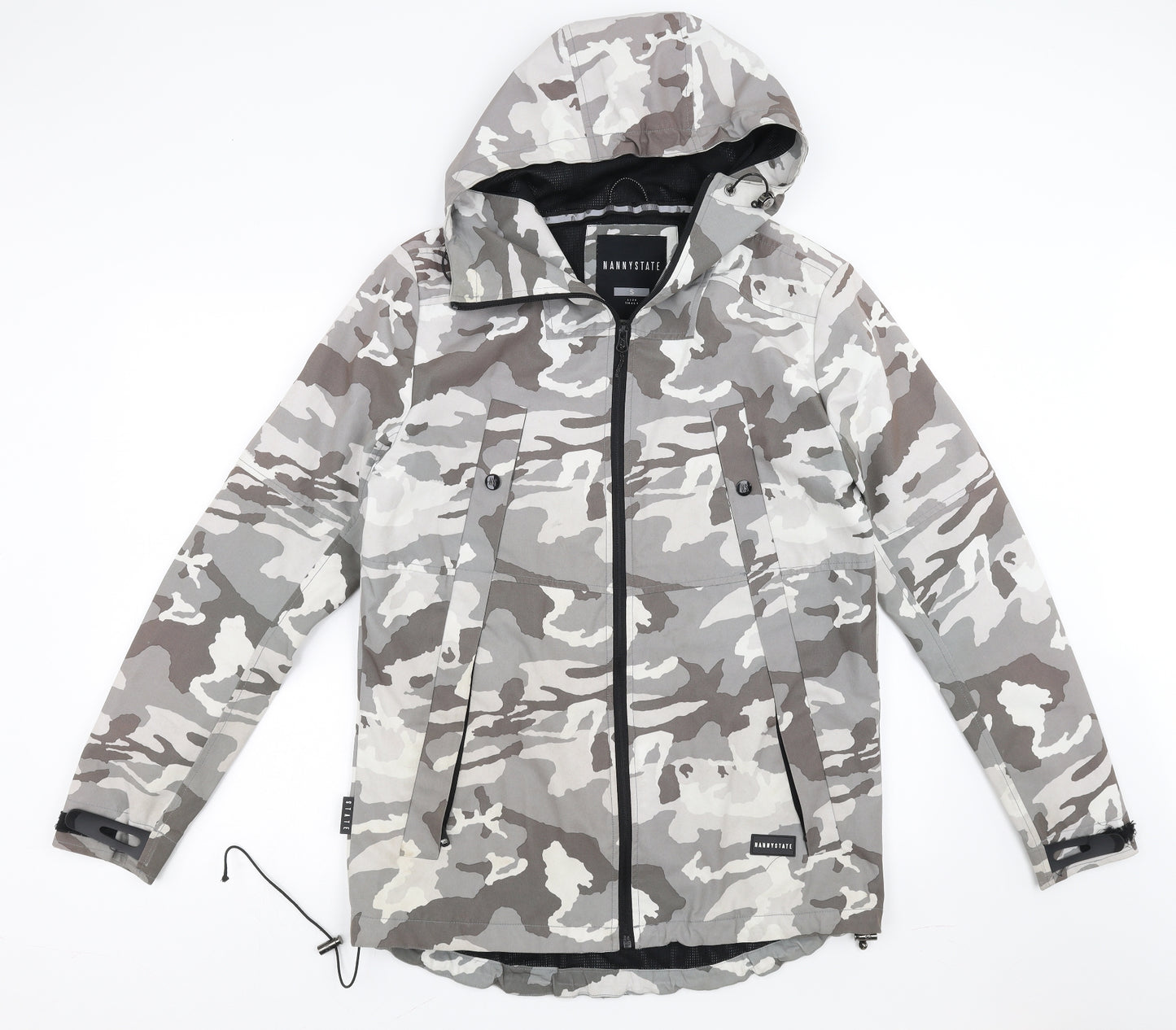 Nanny State Mens Green Camouflage  Jacket Coat Size S