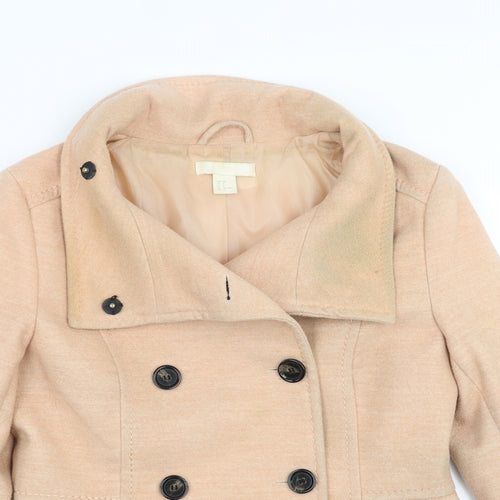 H&M Womens Pink   Pea Coat Coat Size 12