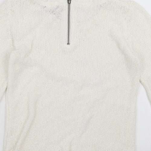 H&M Womens White   Pullover Jumper Size XS