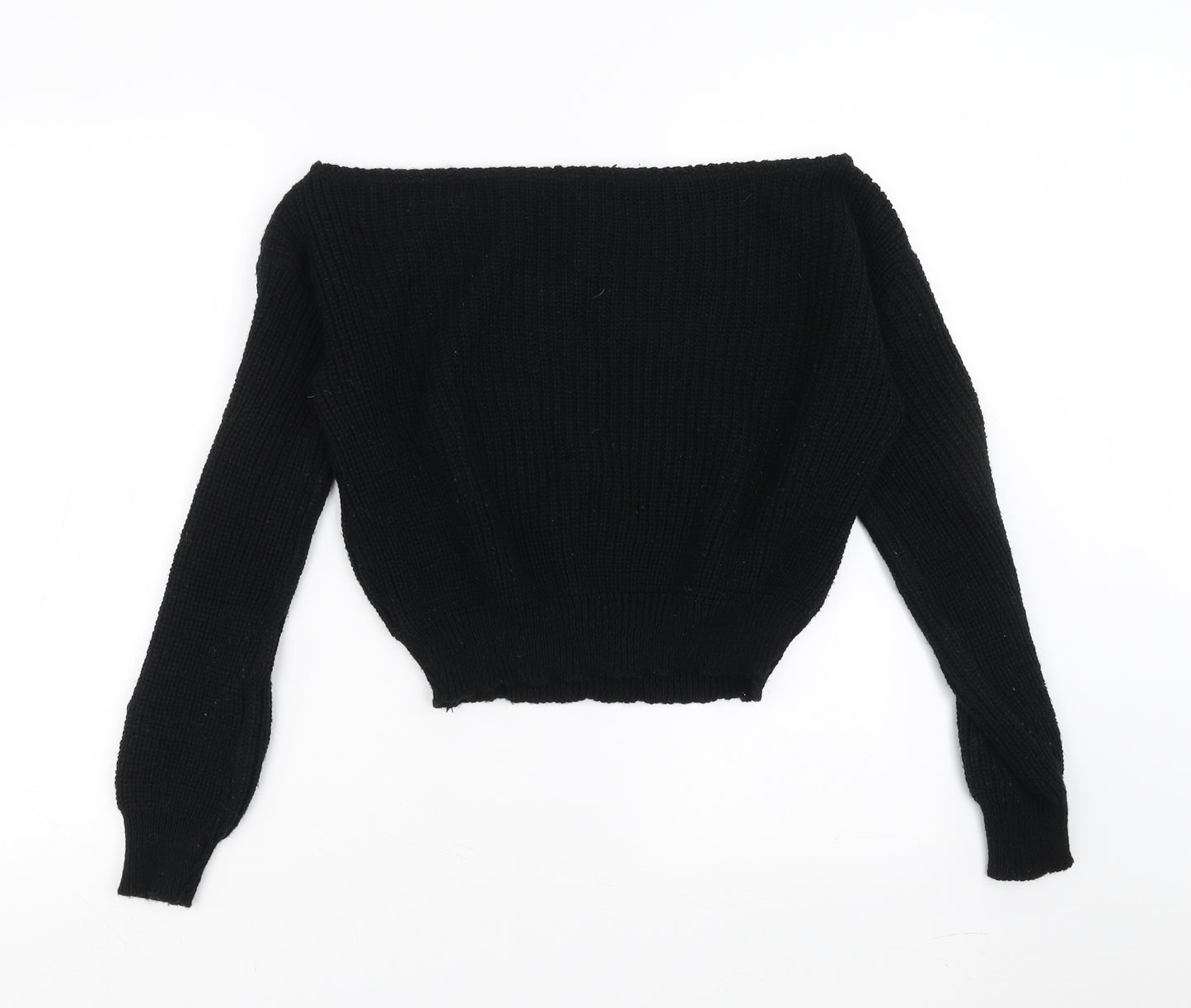 Boohoo Womens Black   Pullover Jumper Size M
