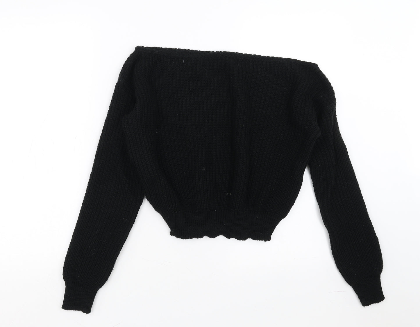 Boohoo Womens Black   Pullover Jumper Size M