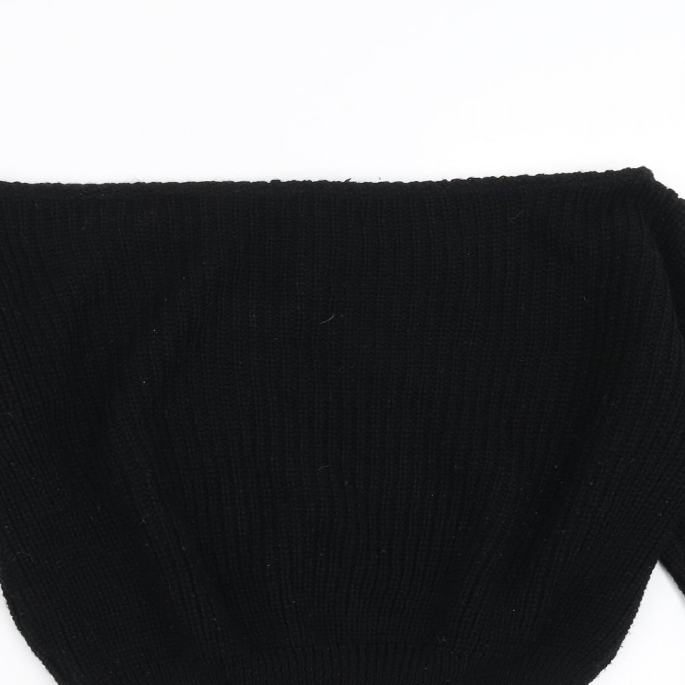 Boohoo Womens Black   Pullover Jumper Size M