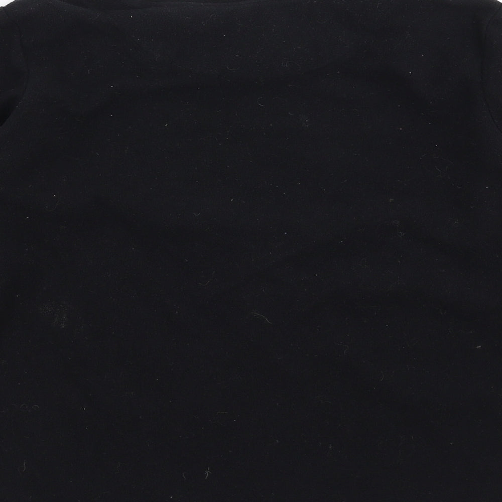 Primark Boys Black Solid Fleece  Pyjama Top Size 11-12 Years  - star wars