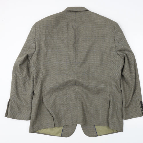 Charlton Gray   Mens Brown Check  Jacket Blazer Size 44