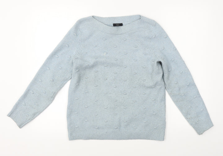 M&Co Womens Blue Pullover Jumper Size 12