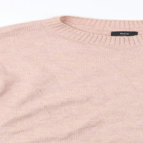 M&Co  Womens Pink   Pullover Jumper Size 12