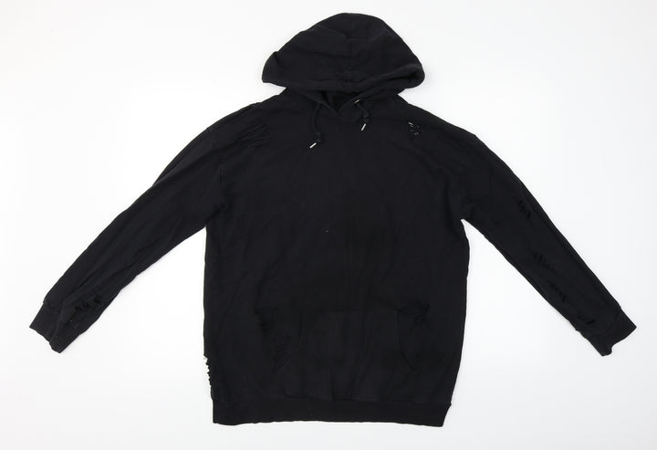 Select Womens Black Pullover Hoodie Size 12