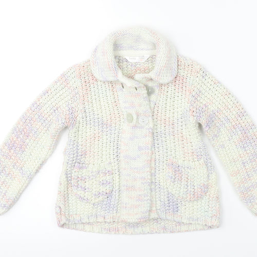 M&Co  Girls Ivory   Cardigan Jumper Size 2-3 Years