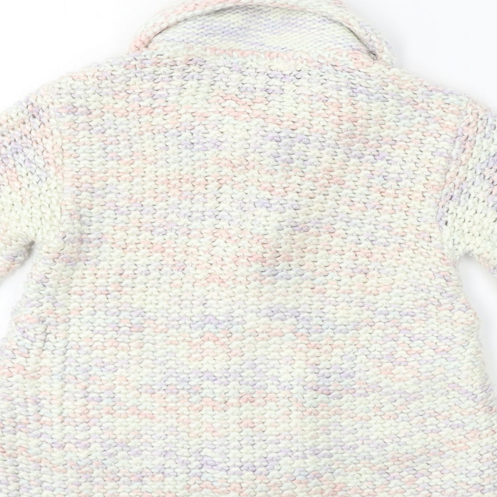 M&Co  Girls Ivory   Cardigan Jumper Size 2-3 Years