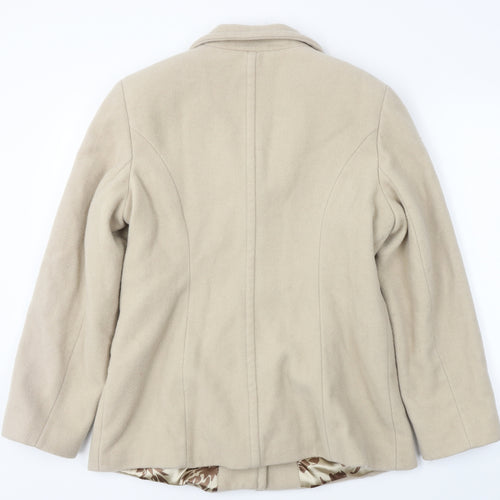 Klass  Womens Beige   Jacket Coat Size 14