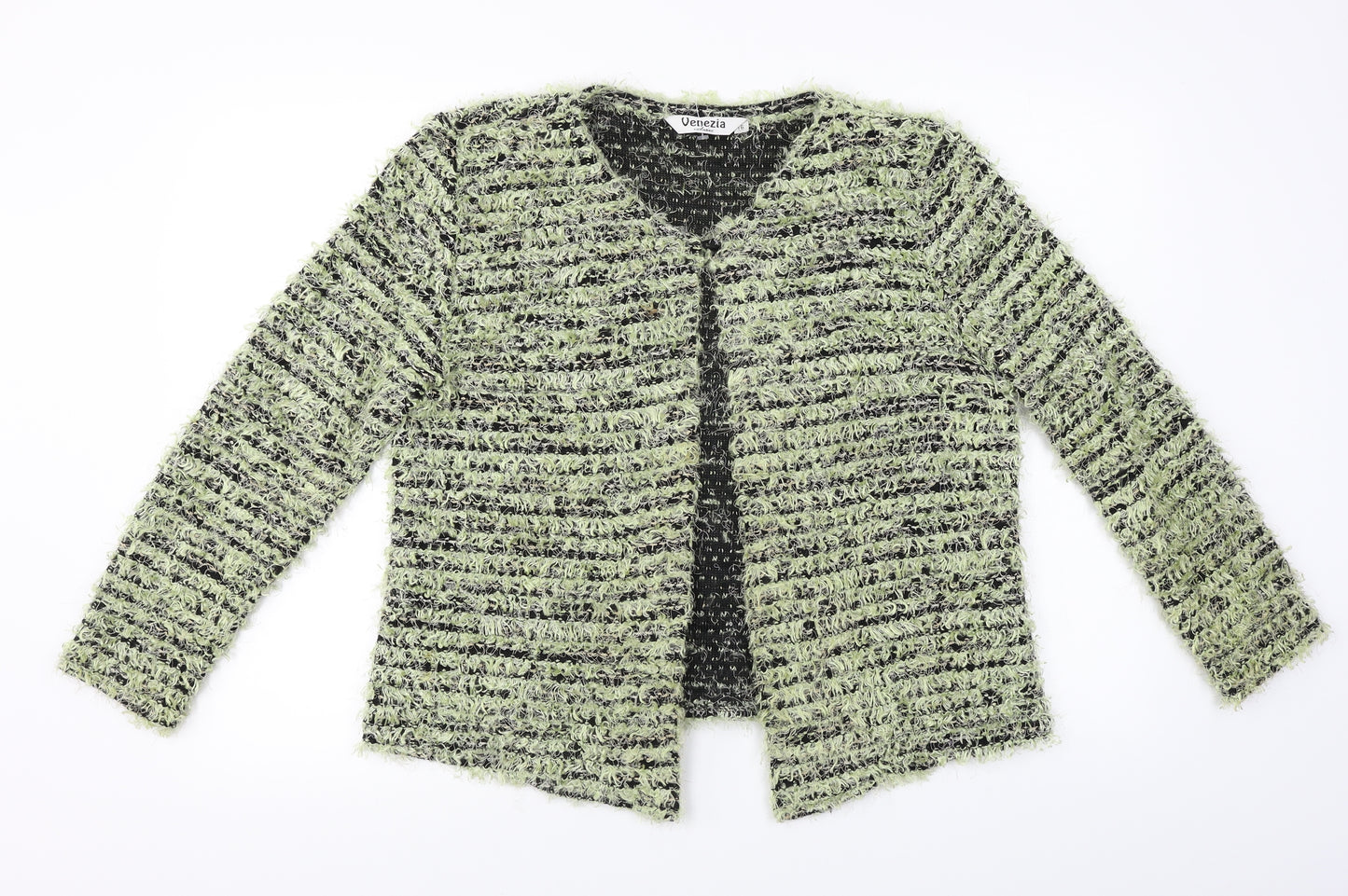 Venezia  Womens Green Paisley  Cardigan Jumper Size 16