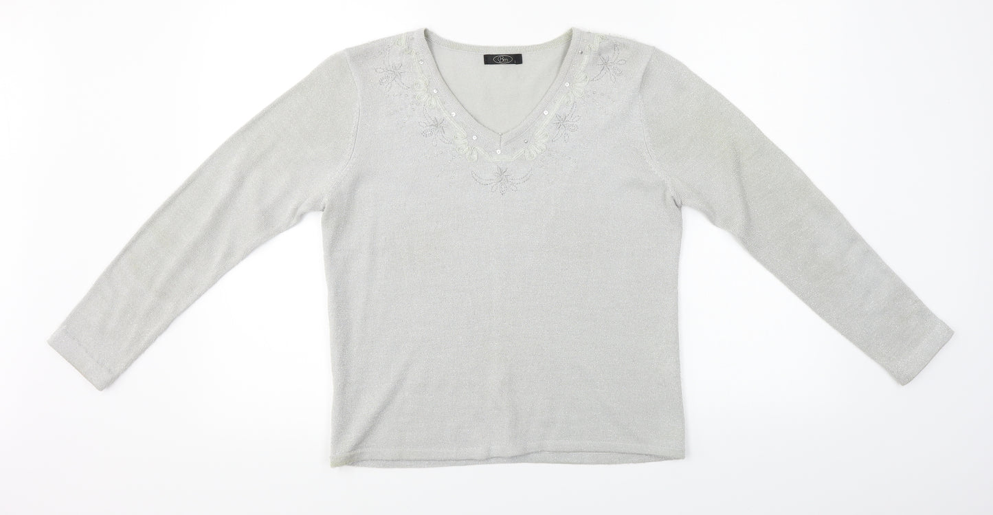BM  Womens Grey   Basic T-Shirt Size S