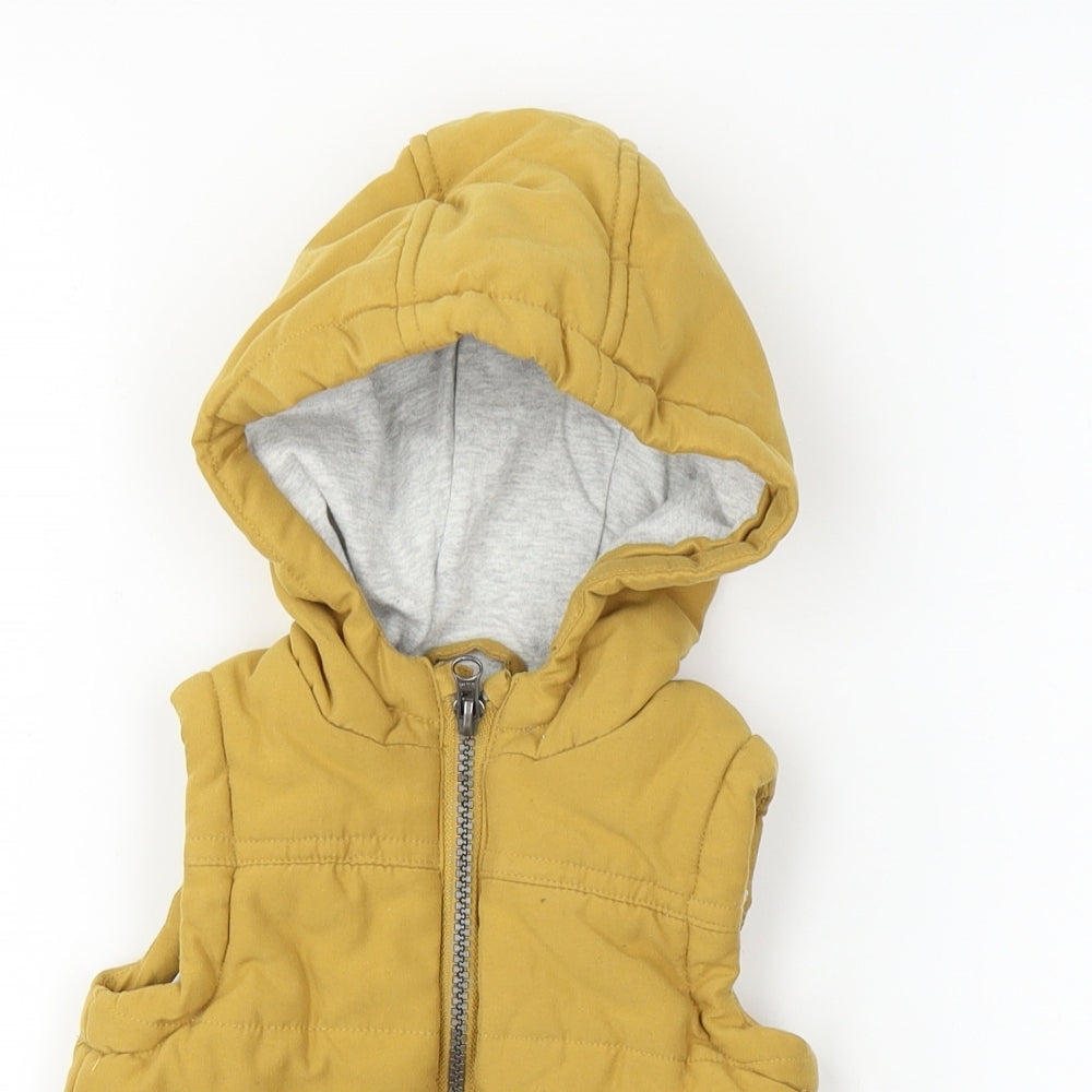 F&F  Boys Yellow   Gilet Coat Size 9-12 Months