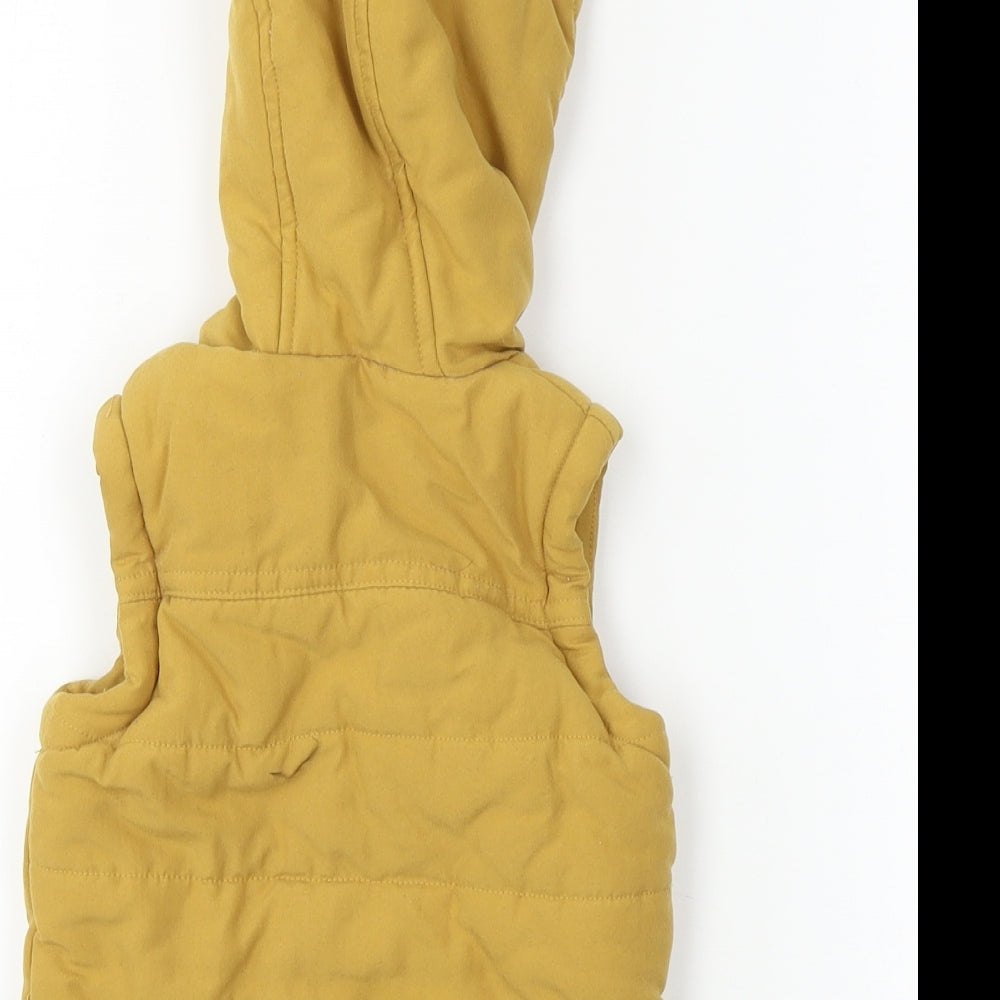 F&F  Boys Yellow   Gilet Coat Size 9-12 Months