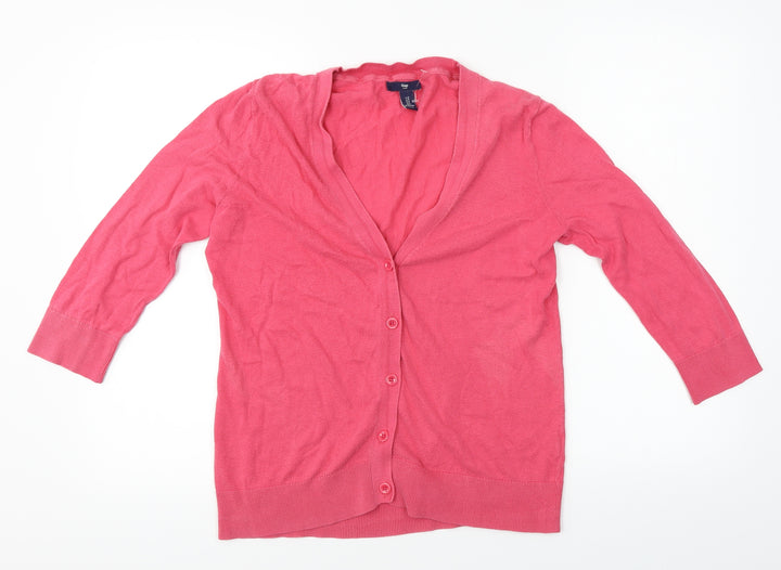 Gap Womens Pink Cardigan Jumper Size S