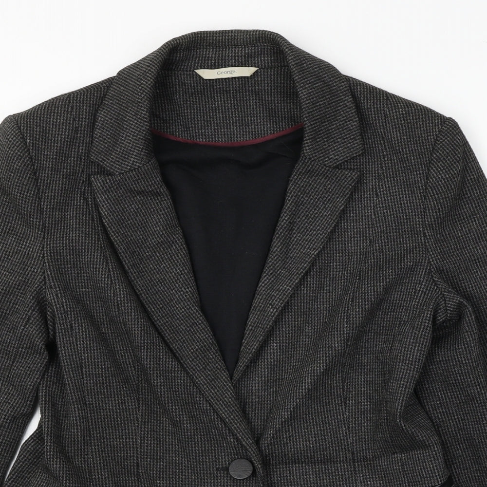 George  Womens Grey   Jacket Blazer Size 12