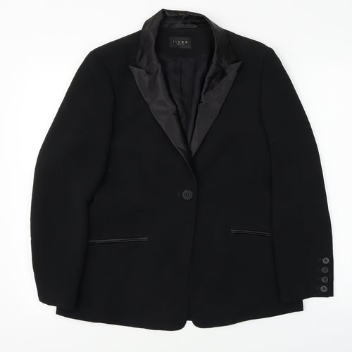 Linea  Womens Black   Jacket Blazer Size 12