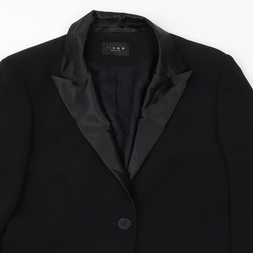 Linea  Womens Black   Jacket Blazer Size 12
