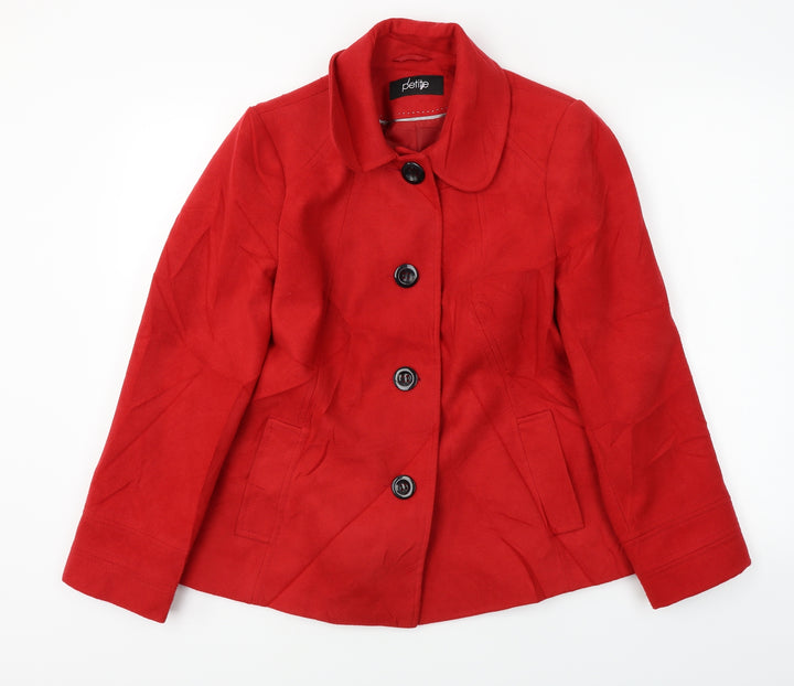 BHS  Womens Red   Jacket Coat Size 16