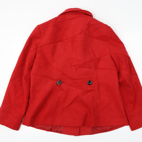 BHS  Womens Red   Jacket Coat Size 16
