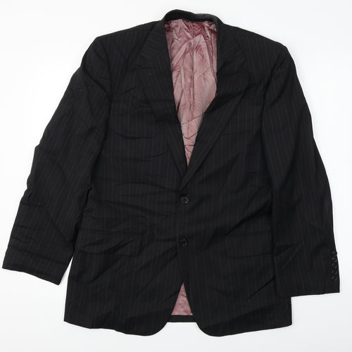 Marks and Spencer  Mens Black Striped  Jacket Blazer Size M