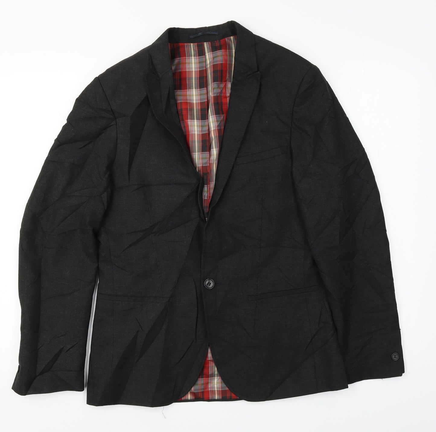 white label   Mens Grey   Jacket Blazer Size 38