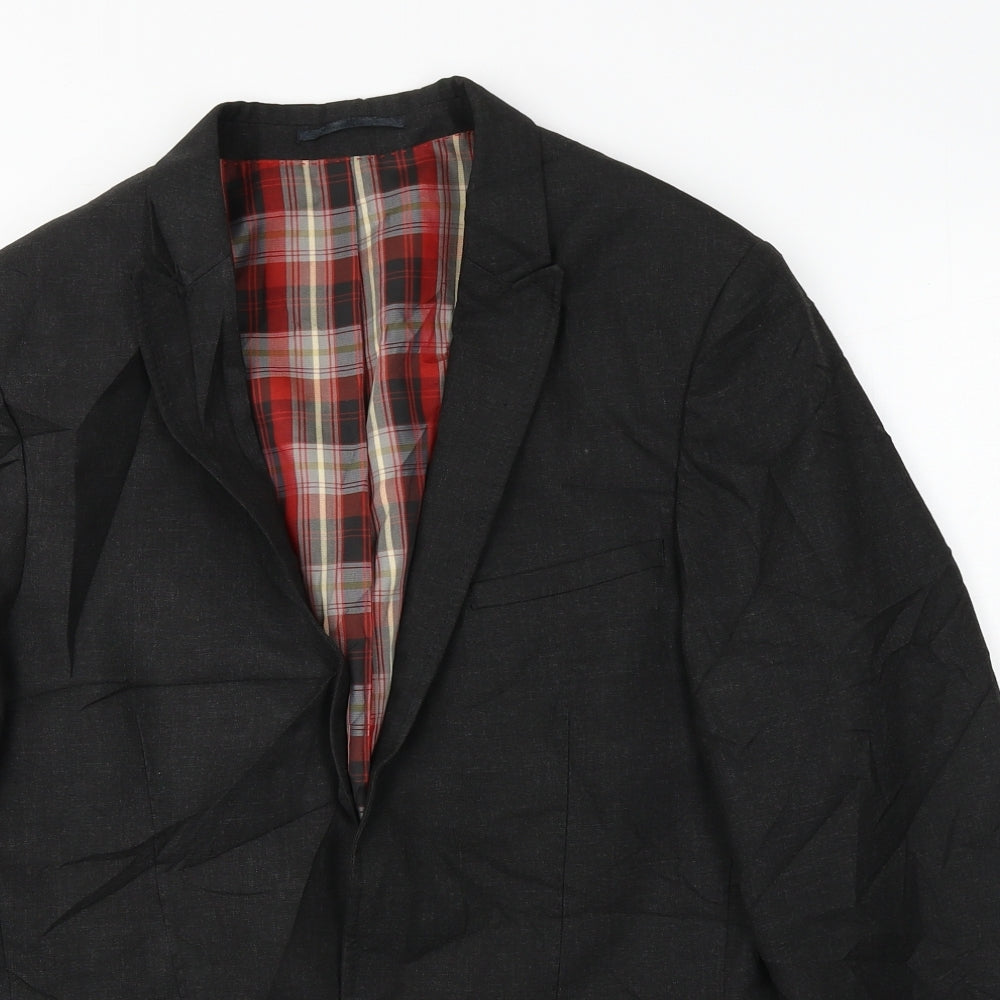 white label   Mens Grey   Jacket Blazer Size 38