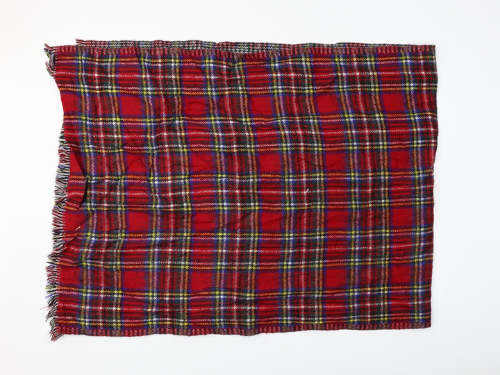 Preworn  Unisex Red Check   Scarf