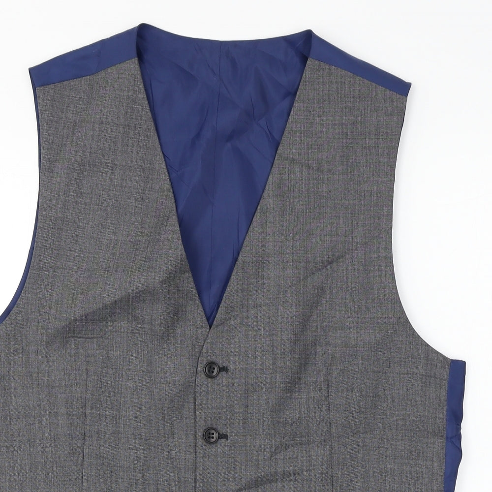 Marks and Spencer  Mens Grey   Jacket Suit Waistcoat Size 40
