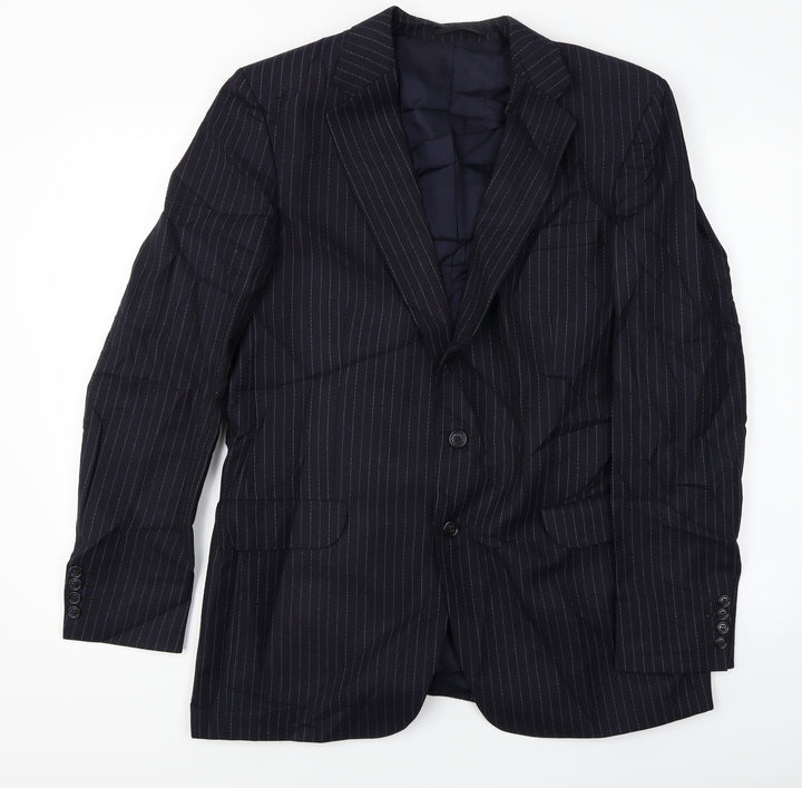 gibs of london Mens Blue Jacket Blazer Size 40