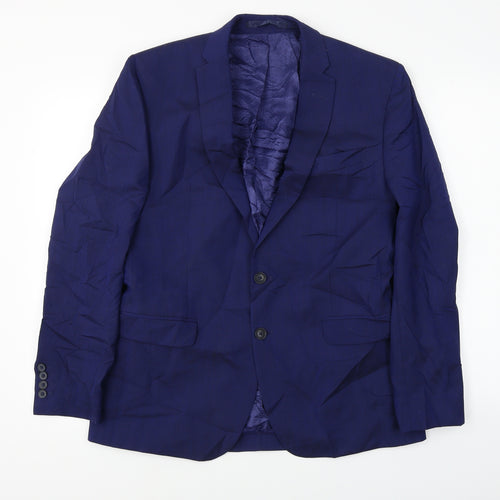 wool rich blend Mens Blue   Jacket Blazer Size 40
