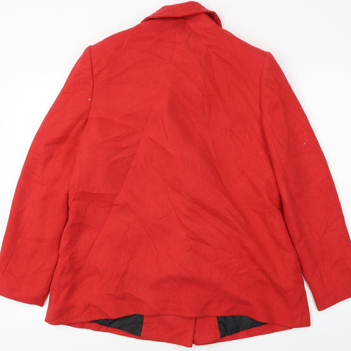 EWM  Womens Red   Jacket Coat Size 14