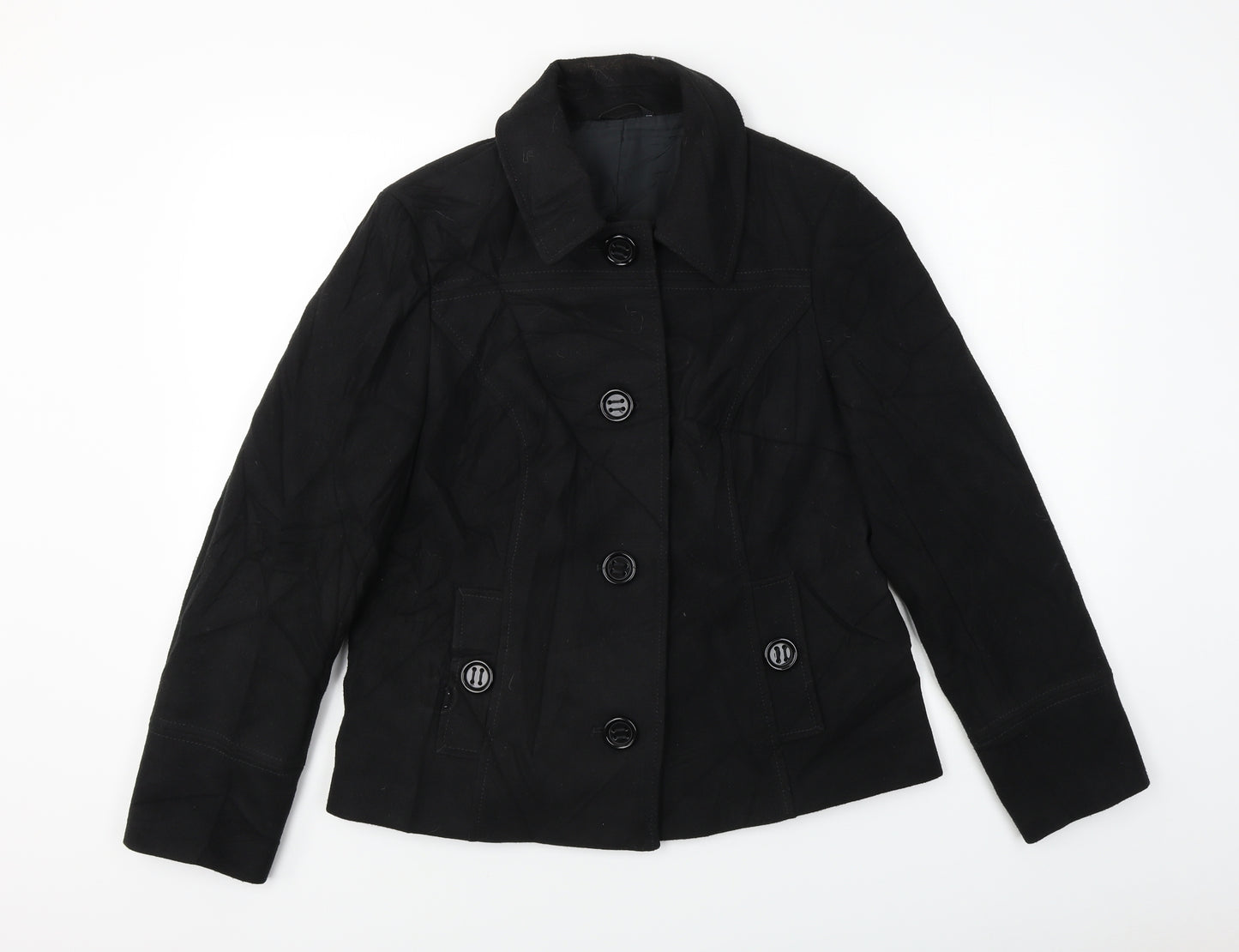 Marks and Spencer  Womens Black   Jacket Coat Size 14