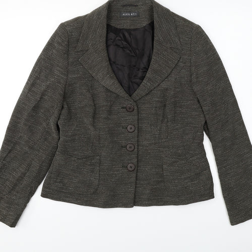 ALEX&CO  Womens Brown   Jacket Blazer Size M