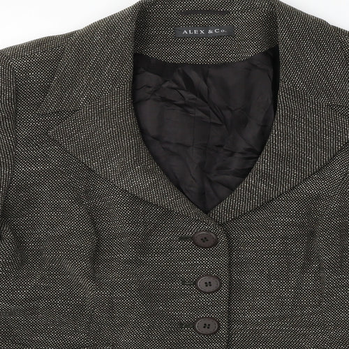 ALEX&CO  Womens Brown   Jacket Blazer Size M